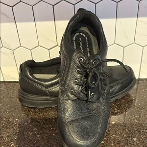 Rockport EurekaBlack Leather Oxford Shoes Memory Foam Men's US 11